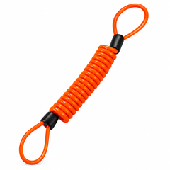 CÂBLE DE SÉCURITÉ MOTO SPIRALÉ – ORANGE
