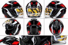 Casque Moto KML Jet Double Visière – Noir & Gris