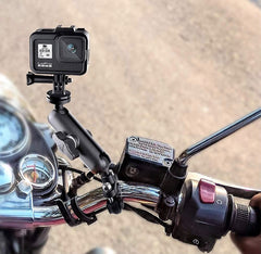 SUPPORT CAMÉRA MOTO 360° – FIXATION GUIDON