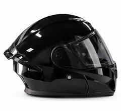 🏍️ CASQUE FGN MODULABLE – NOIR BRILLANT – VISIÈRE NOIRE