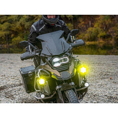 💡 FEUX ANTIBROUILLARD LED D043 4.5" – BLANC / JAUNE – STROBE