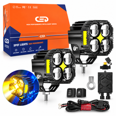 PHARE LED MOTO 4 LED – SPOT LIGHT
