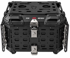 TOP CASE ALUMINIUM 45L AVEC GRILLE AYS MOTECH