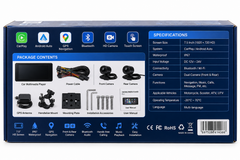 Écran CarPlay Moto 7 Pouces avec Double Caméra – GPS & Android Auto